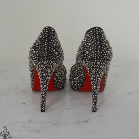 ❤Christian Louboutin Metal Studded Heels❤ - Picture 5 of 16